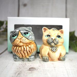 Harmony Ball Pot Bellys Cats Salt and Pepper Shakers - Cat Lover Kitchen Gifts